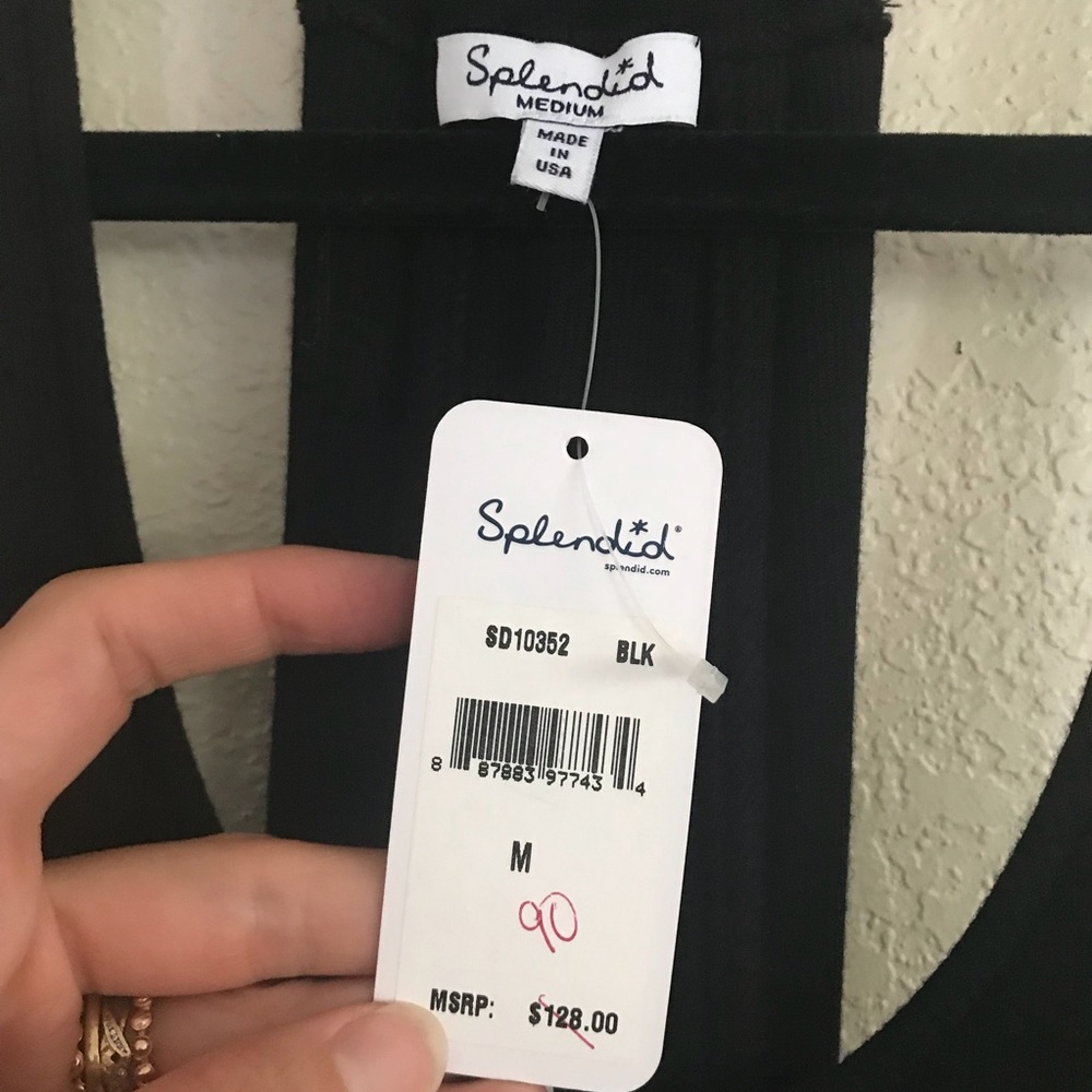Splendid Black Racerback Dress M - Picture 3 of 5